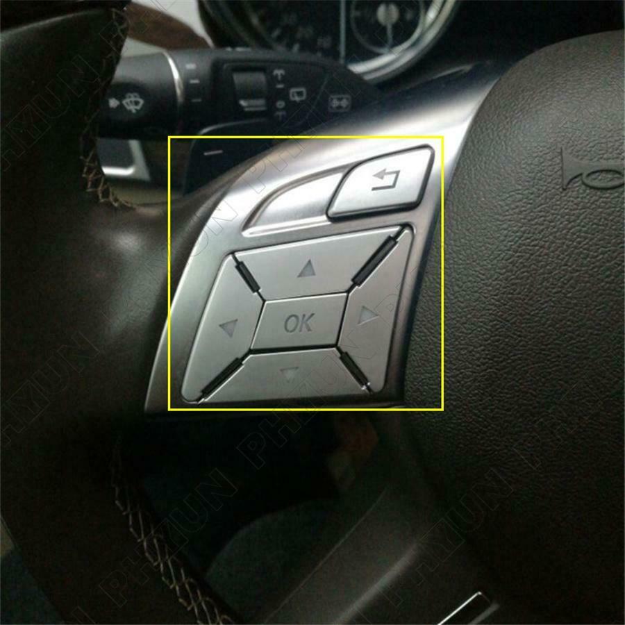 For Mercedes Benz E C G GLA CLS Class Interior Steering Wheel Button Trim Cover