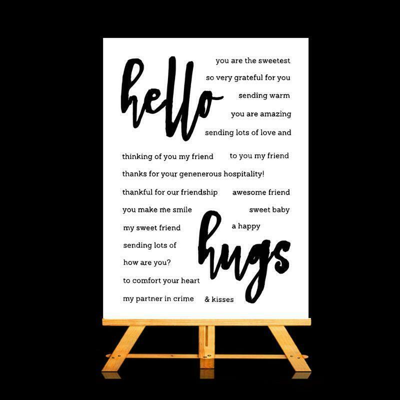 Friendship DIY Silicone Clear Stamp Cling Seal Scrapbook Embossing Album Decor