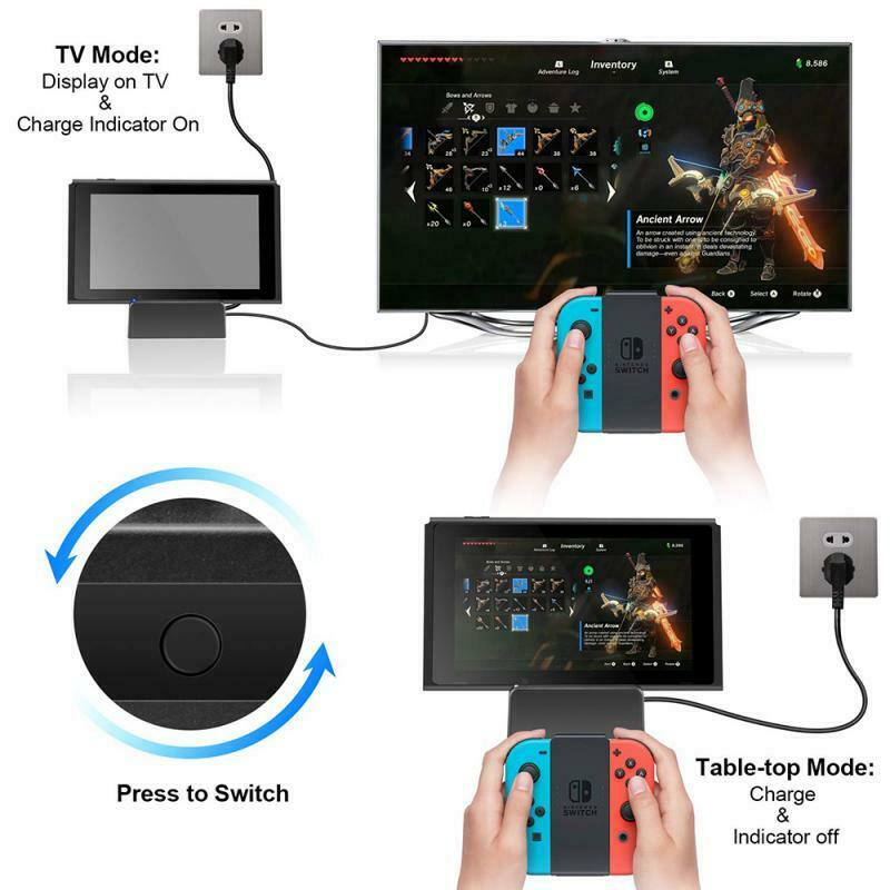 For NS Switch Charging Docking Mini Switch Stand Portable TV Output Converter