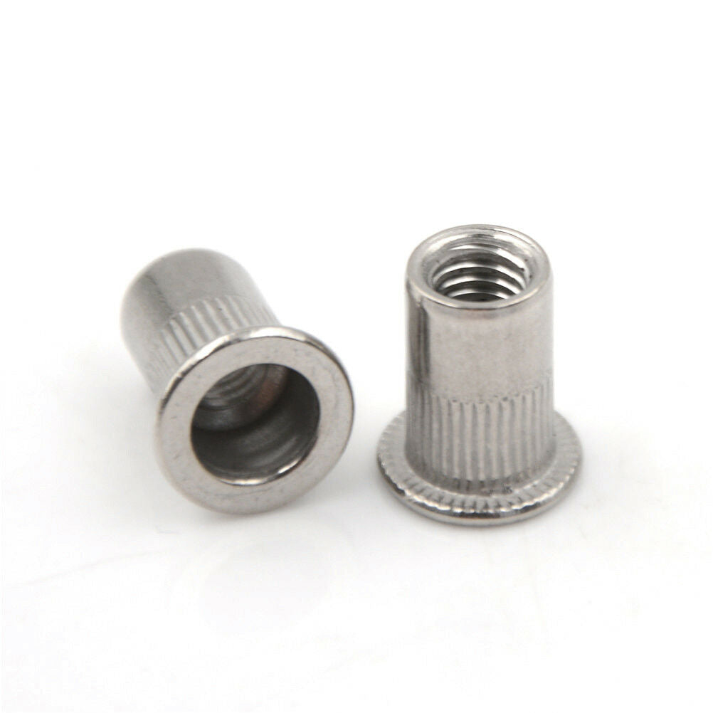 10 Pcs 304 Stainless Steel Rivet Nut Rivnut Insert Nutsert M6x15m.l8