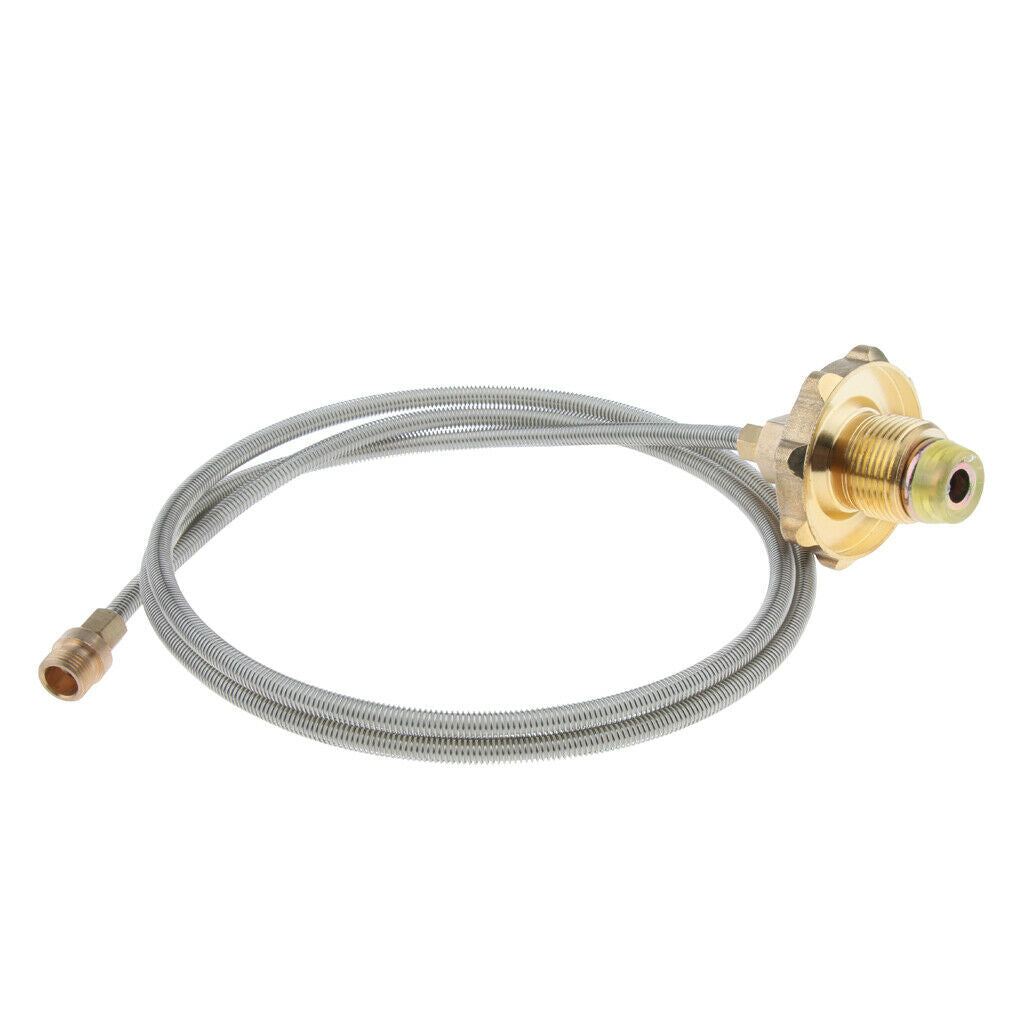 110 cm Connect Gas Tank Camping Stove Adapter Hose Valve Transfer