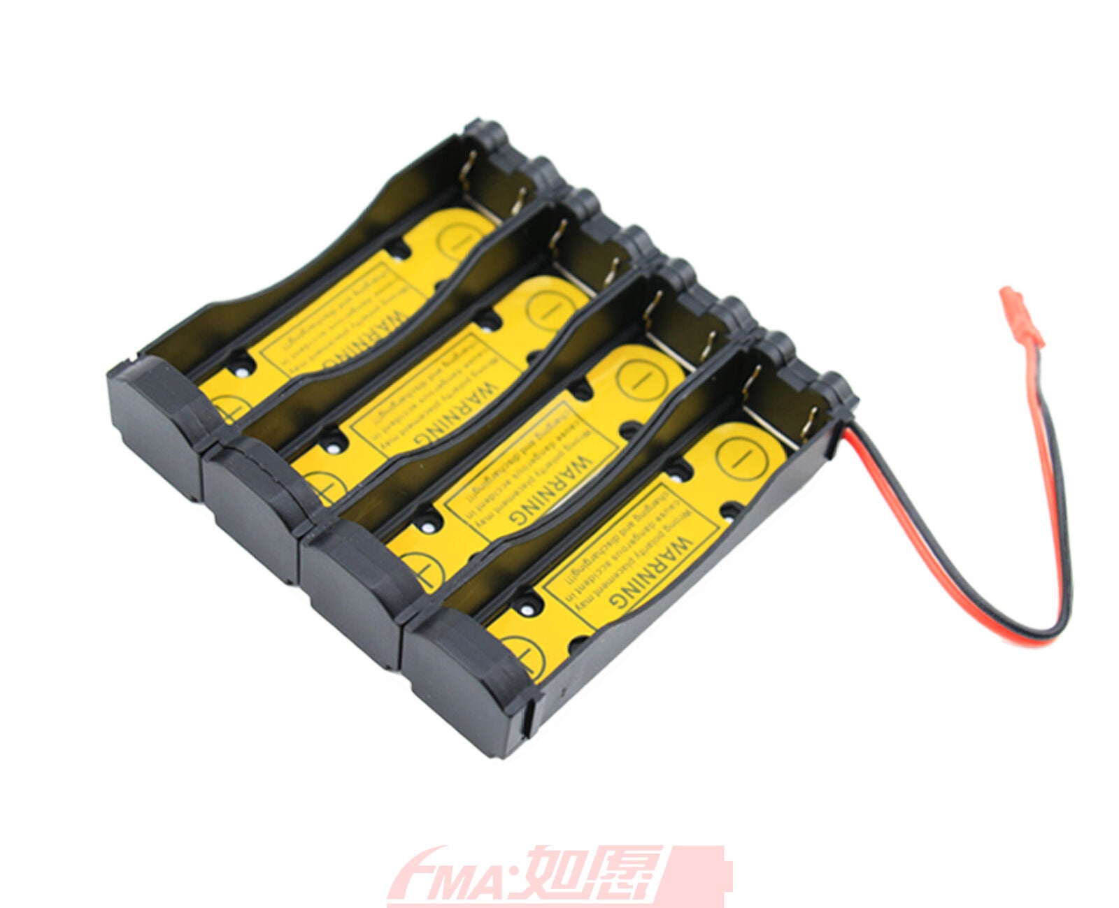 One 1S4P Battery Holder Case for Li-ion 18650 17670 w/PCM inside output 3-4.2V