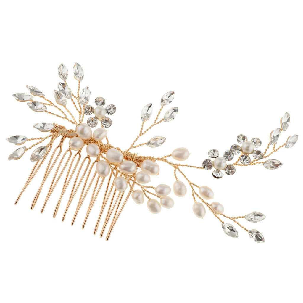 Bridal Pearls Hair Comb Wedding Hair Accessory Party Prom Hairband