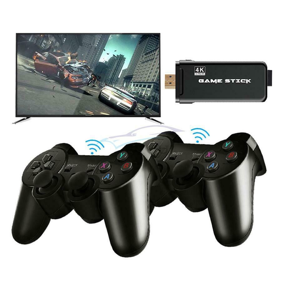 4K - TV Game Stick 10000+ Retro Mini Classic Game Console With 2 Controllers