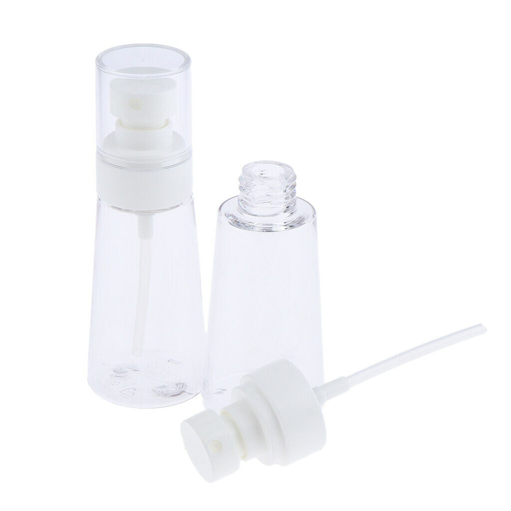 2 Travel Refillable Fine Mist Perfume Atomizer Pump Spray Empty Bottle 60ml