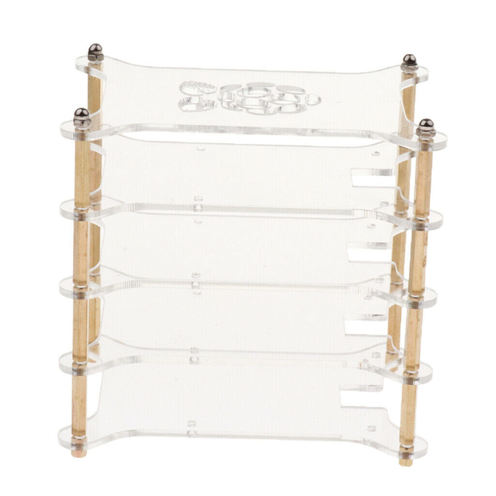 4-layers Acrylic Cluster Case Fit for Raspberry Pi 4B / 3B+ / 3B / 2B / B+
