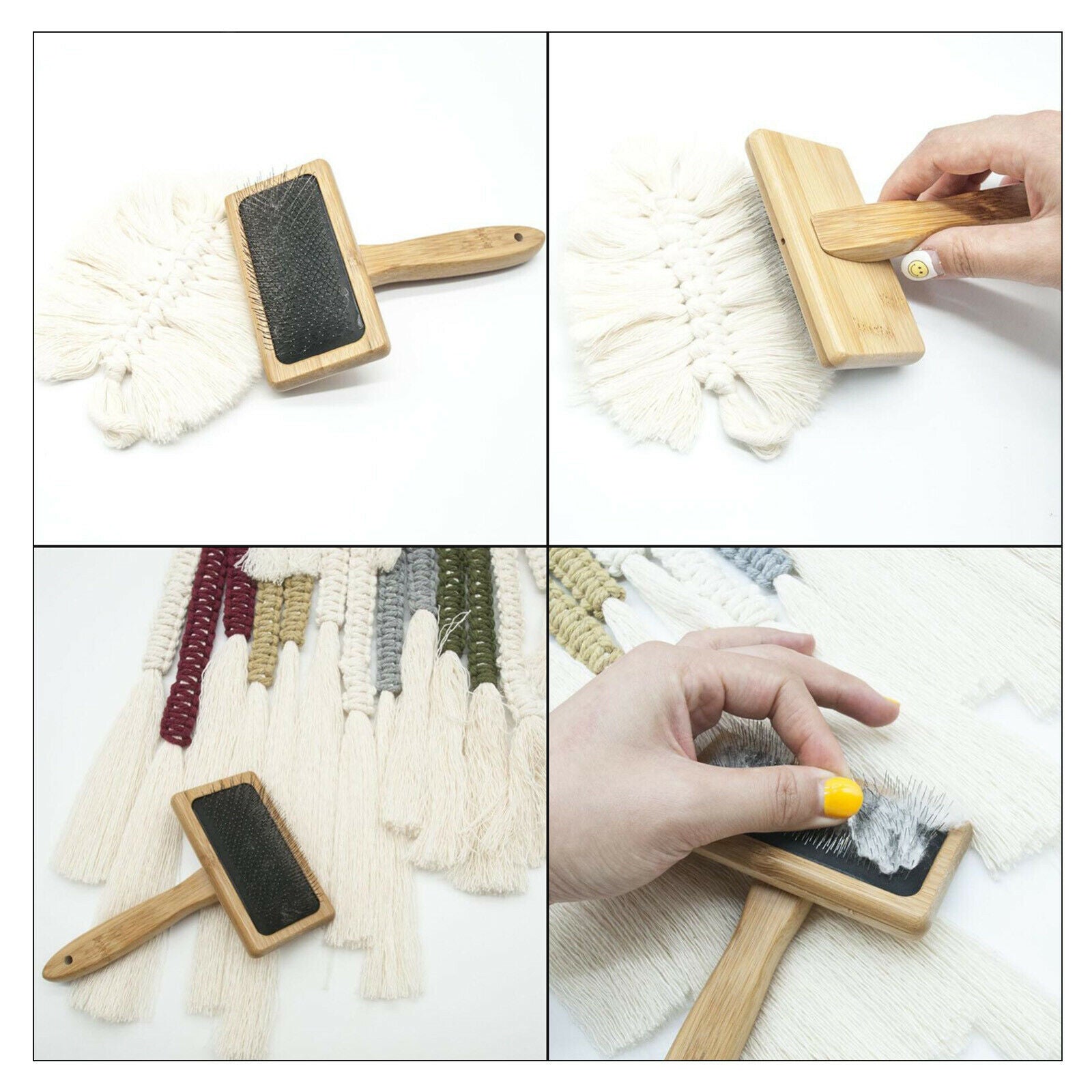 Pet Cleaner Brush Sheepskin Rug Brush Slicker Wire Rugs Brush Cats Dogs Brush