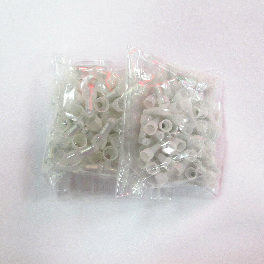 Set of 200pcs Closed End Crimp   22-18 & 22-14 AWG Wire Connector Terminal