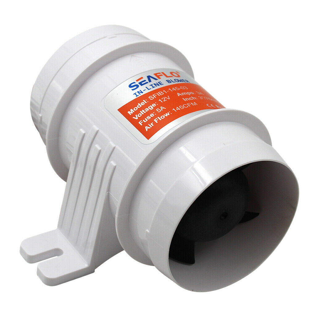 3'' Boat In Line Bilge Blower Fan 24V Marine Cabin Engine Ventilation