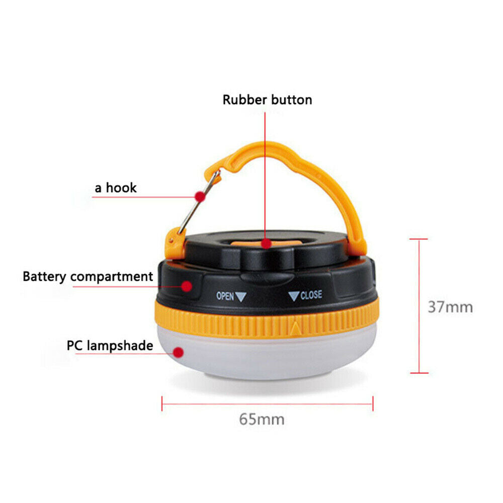 5 Modes Camping Lantern USB Rechargeable LED Night Light Tent Lamp Camp Hiking