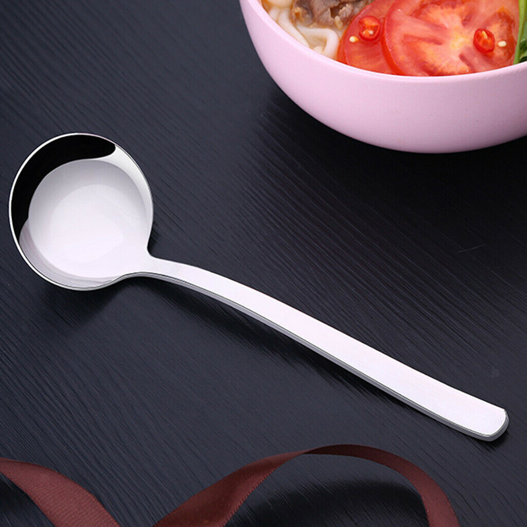 Soup Spoon Coffee Thicken Stainless Steel Cutlery Home Kitchen Gift