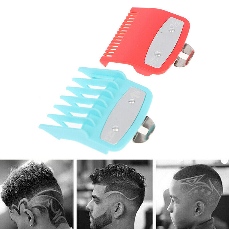 2pcs Cutting Guide Comb Hairdressing Tool 1.5mm 4.5mm Colour Clipper Attachm Rf
