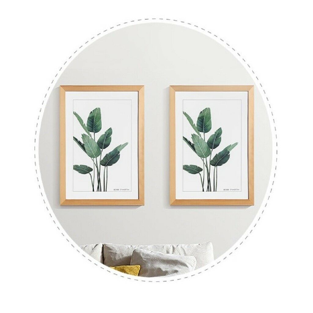 2pcs A4 8x12" Wood Wall Photo Frame Shell Poster Display Picture Frames