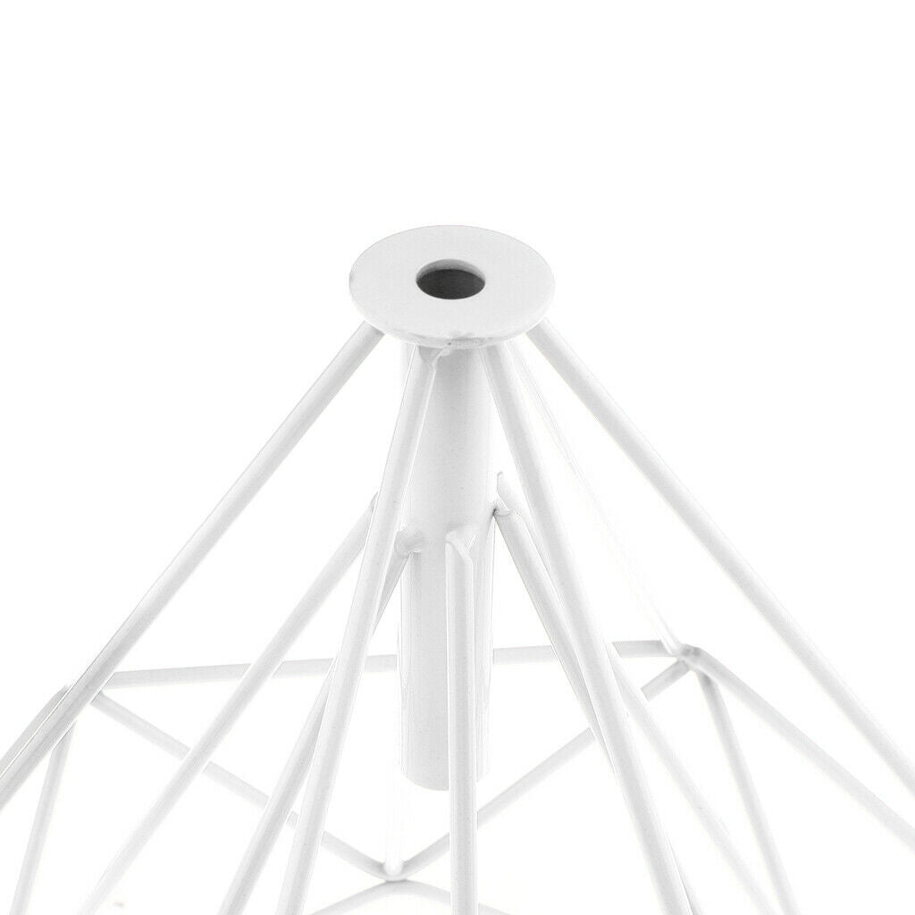 Geometric Diamond Ceiling Pendant Light Shade Lampshades White-White Cover