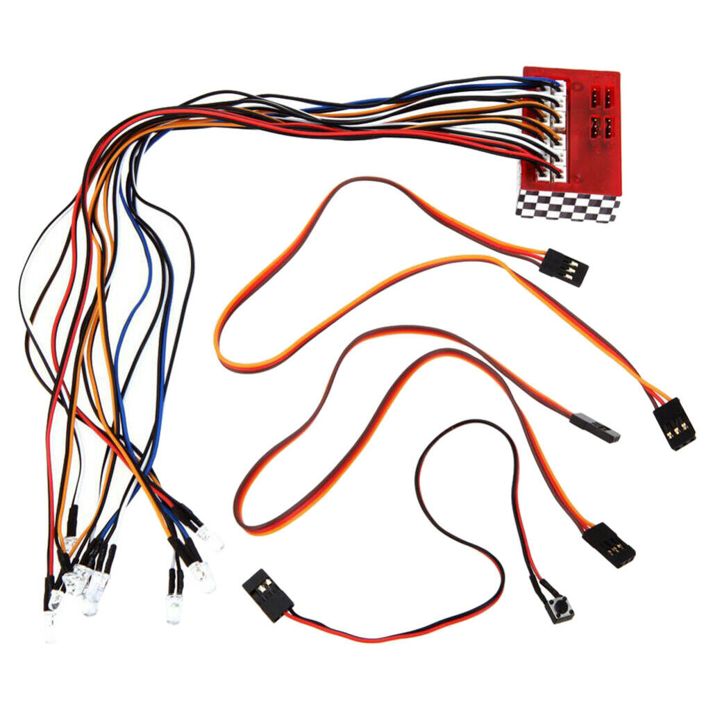Climbing Car LED Lamp for 1/10 1/8 HSP Redcat  CC01 4WD Axial SCX10