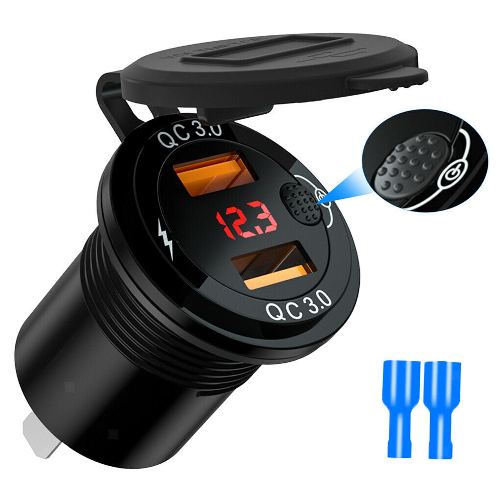 Dual USB Car Charger Socket Plug Cigarette Lighter Adapter for Car Truck