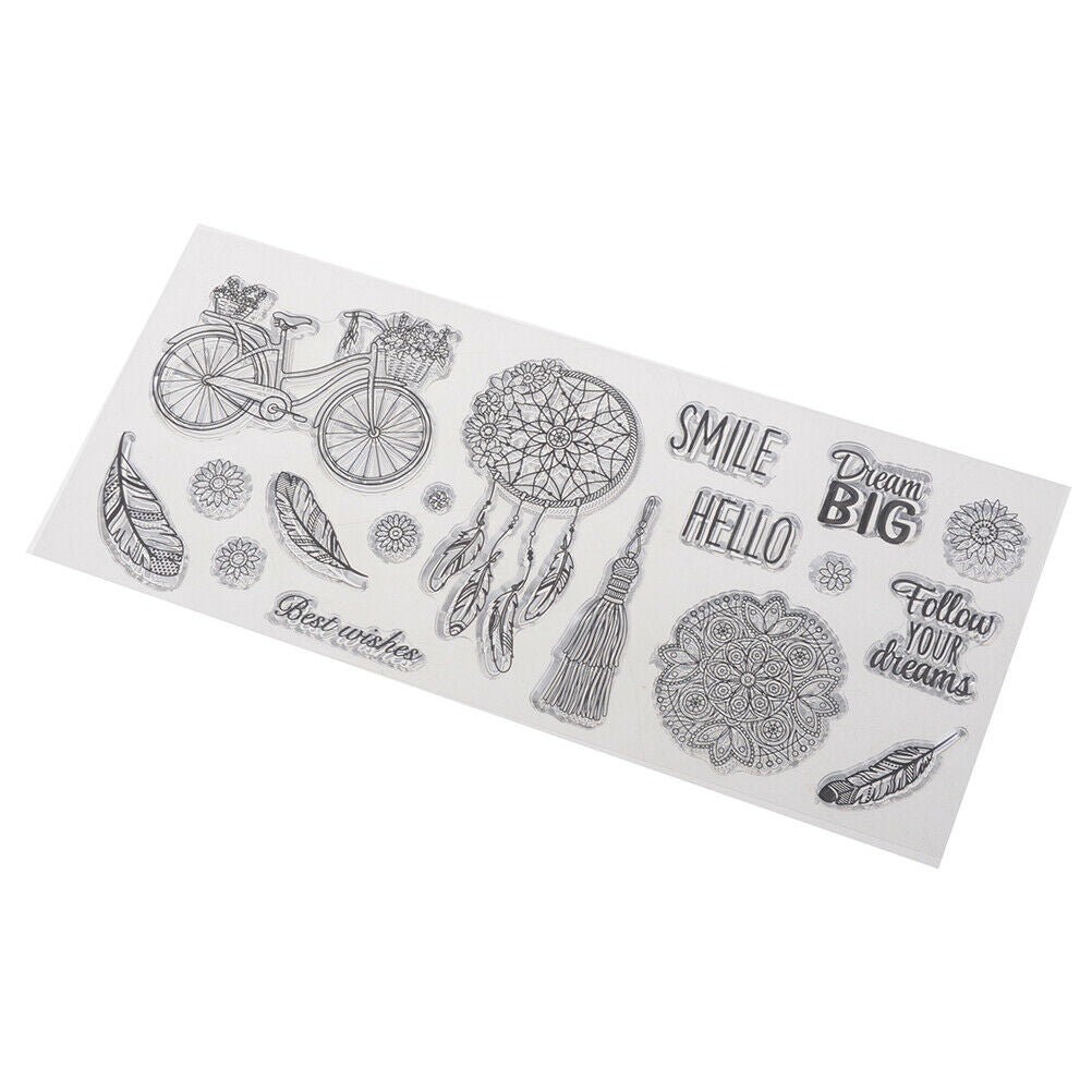 dreamcatcher transparent clear silicone stamp for diy scrapbooking photo .l8