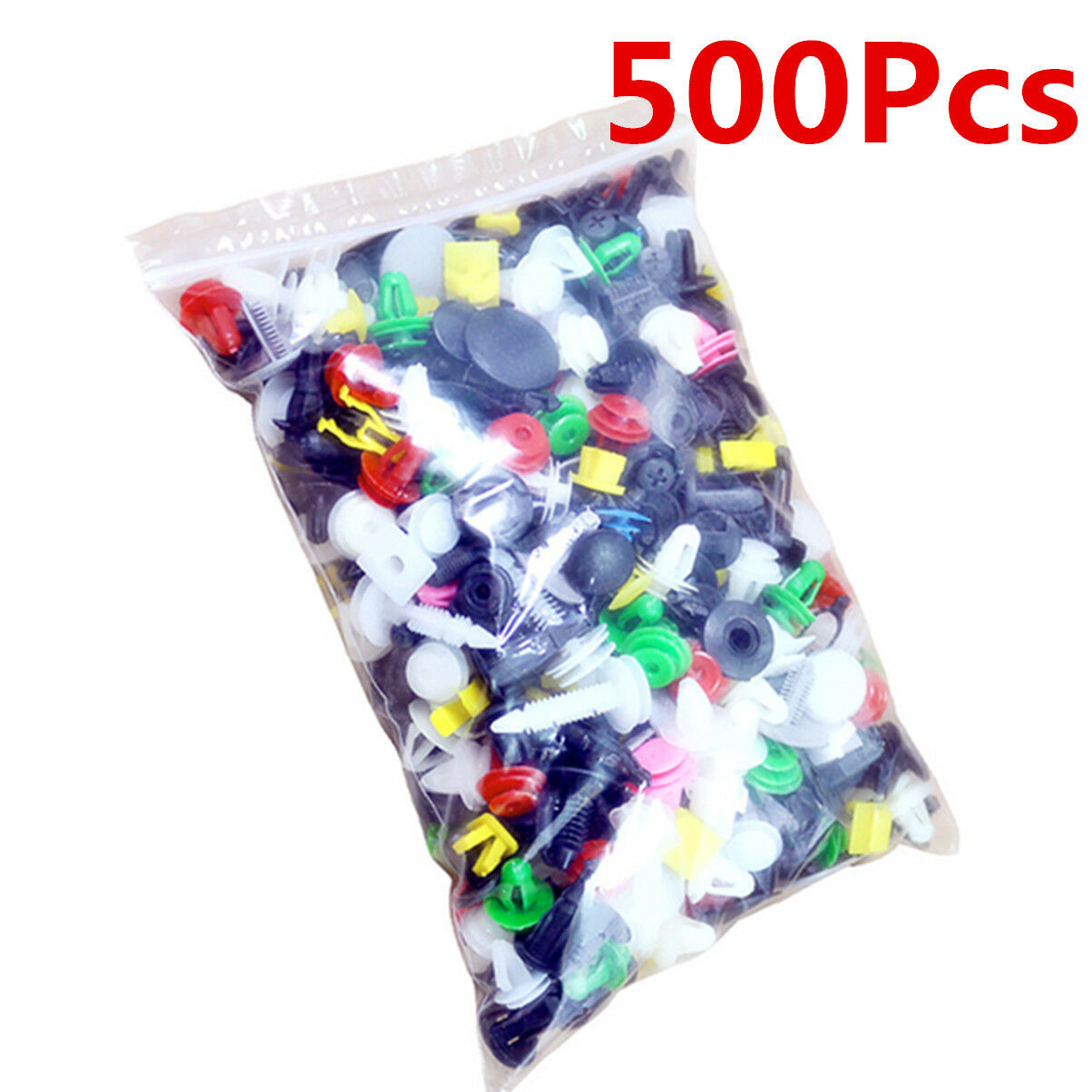 500Pcs Plastic Rivets Fastener Push Clips Clip Car Auto Fender Clip Assortments
