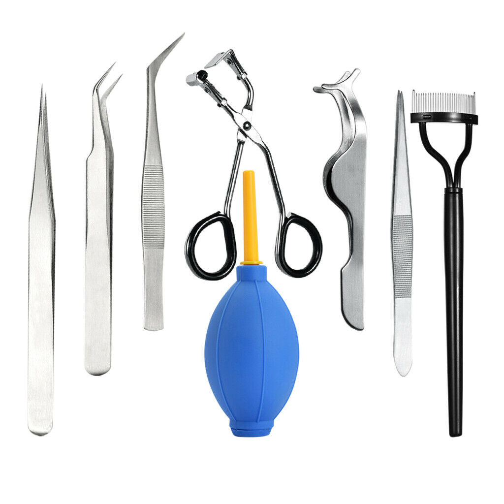Eyelash Grafting Set Eyelash Extension For Starter Use Grafting Tweezers Set,