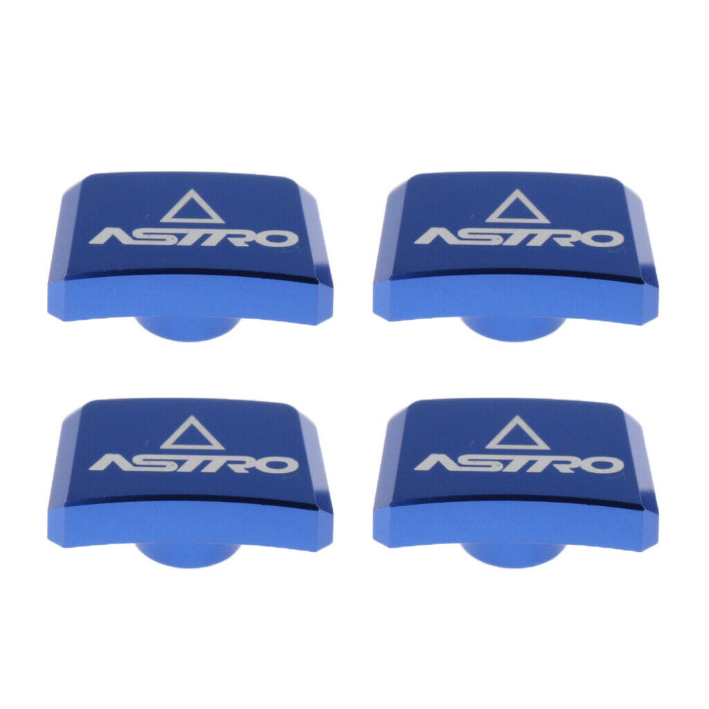4 Pieces Chain Wheel Nail Crank Plate Crankset Screw for Bike Parts Blue