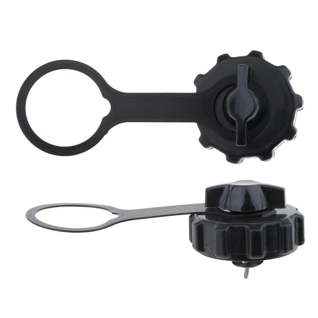 2x Outboard Engine Fuel Tank Cap Plastic Cover Black 4/5/ 6  Marine Boat Tank
