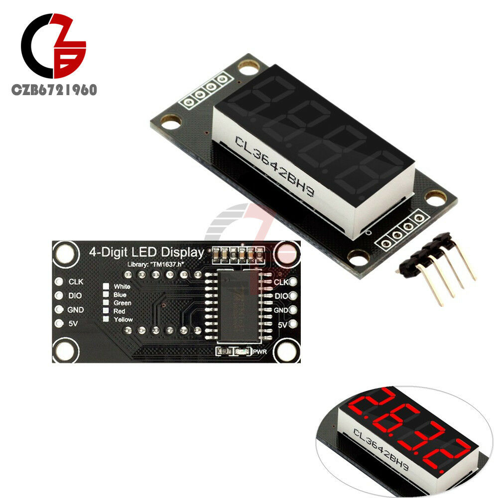TM1637 0.36 "inch 4-digit Tube LED Digital Display Module Board For Arduino Red