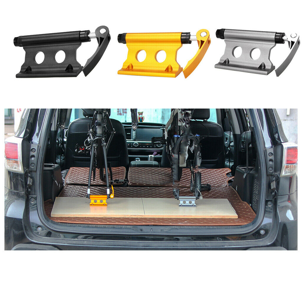 2 Pieces Car Roof Bike Rack Quick Release Vehicles Holder Transport Lock