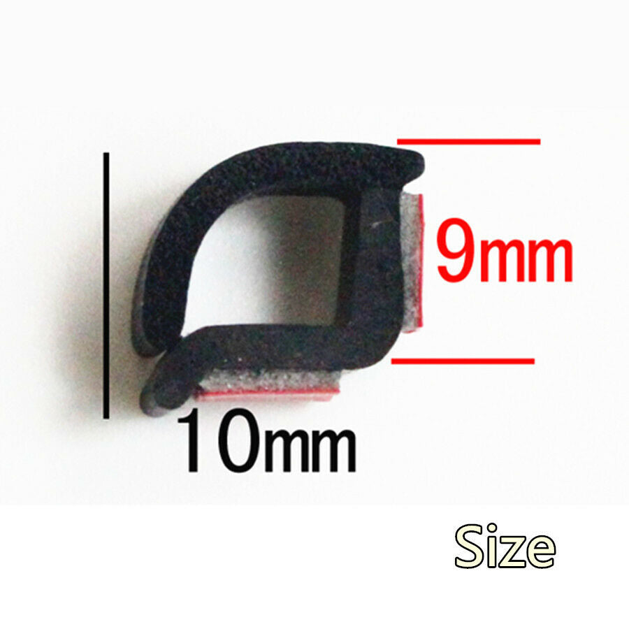 Universal 2pcs 31" B Pillar Rubber Seal Strip Car Rear Door Hinge Weatherstrip