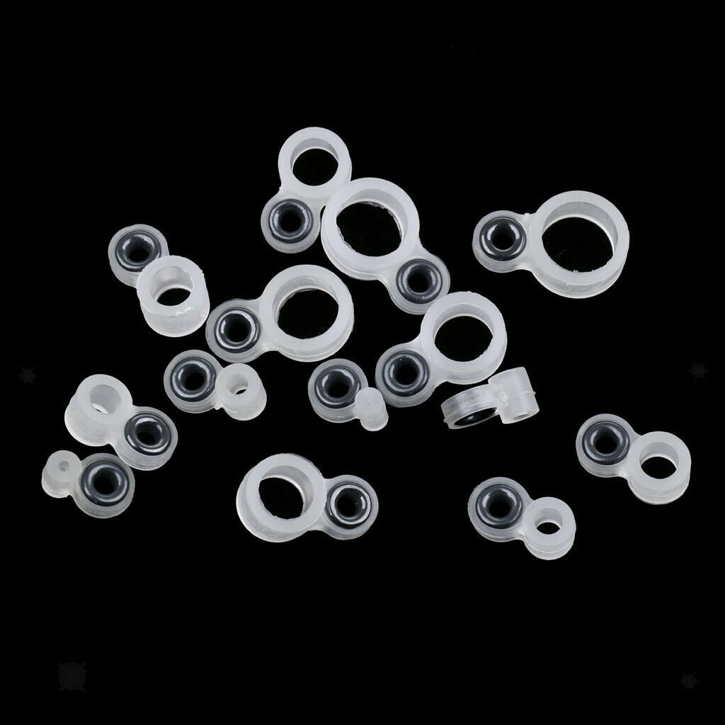 14Pcs Set Ceramic Ring Eyes Fishing Rod Guides  Free Silicone Frame