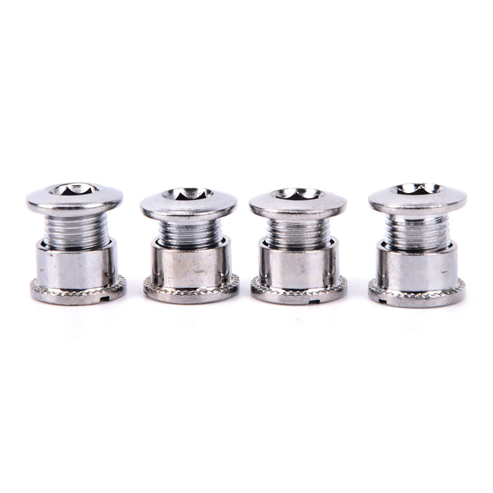 4pcs Crankset Bolts Crank Bolts Crank Screws Nuts for Double Crankset ASJ.l8