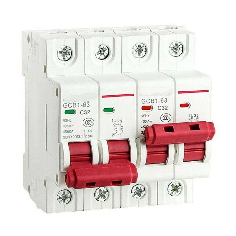 1Pcs Manual Transfer Switch 2P 63A Mts Dual Power Circuit Breaker Mcb 50Hz/60Hz