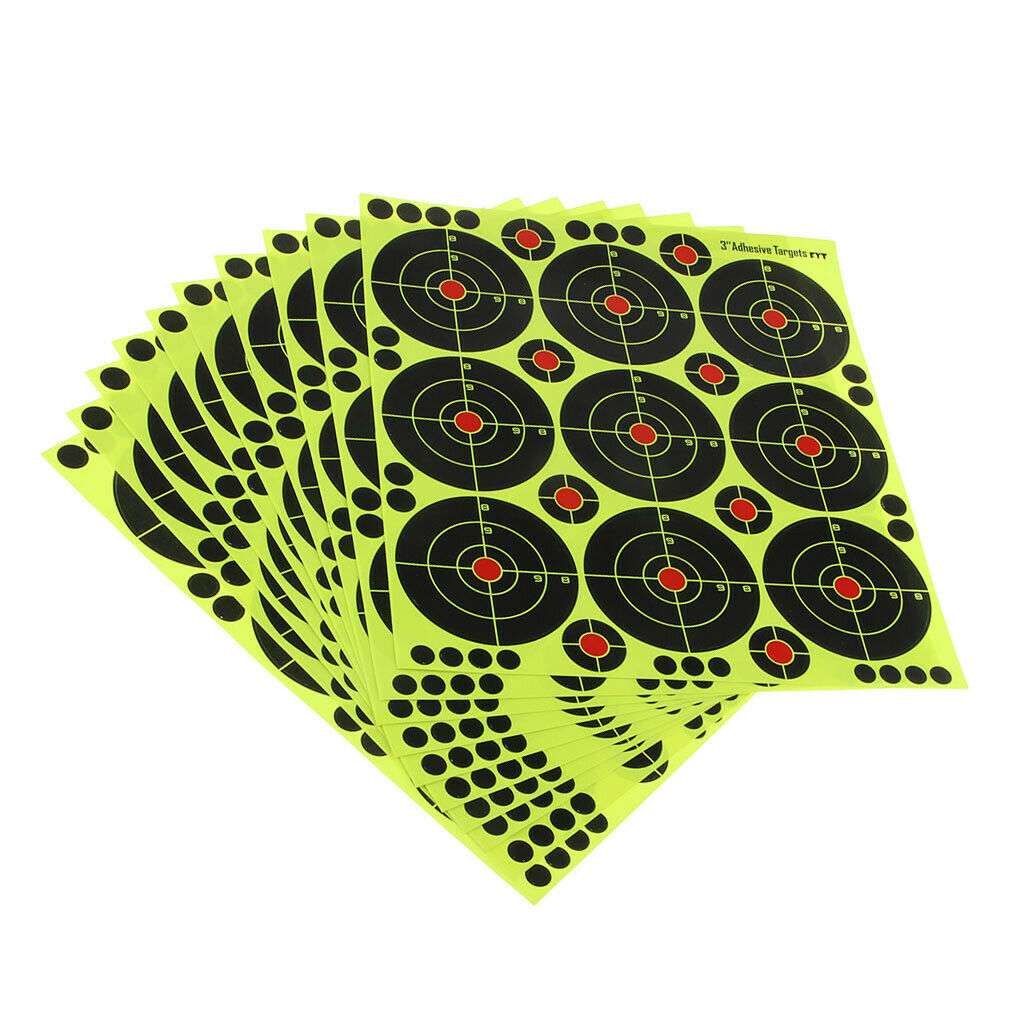 90pcs High Visibility Reactive Splatter Shooting Paper Target with Patches