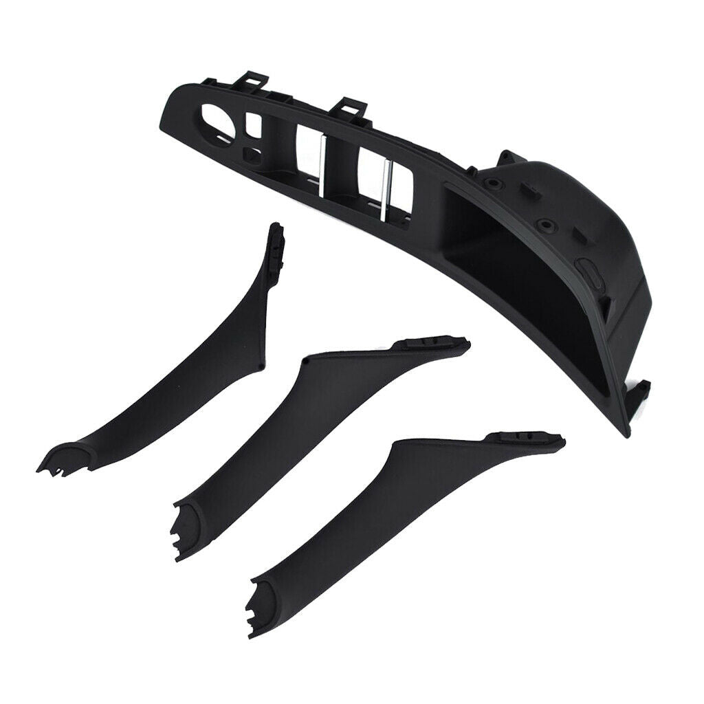 4 Packs Interior Door Handle Switch Panel Set for BMW 5 Series 520 525