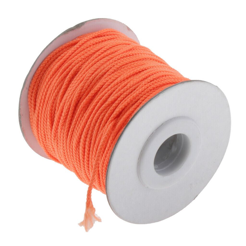 2 Pack Scuba Diving Reel Line Finger Spool Reel Cord 150FT Orange+Yellow