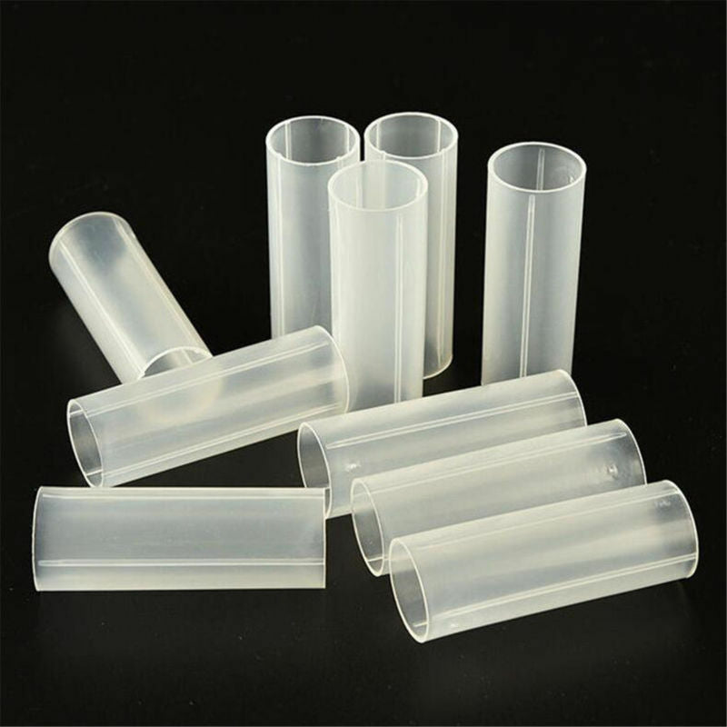 5Pcs Plastic 18650 Battery Tube Holder Case Adaptor For Flashlight Torch Lamp