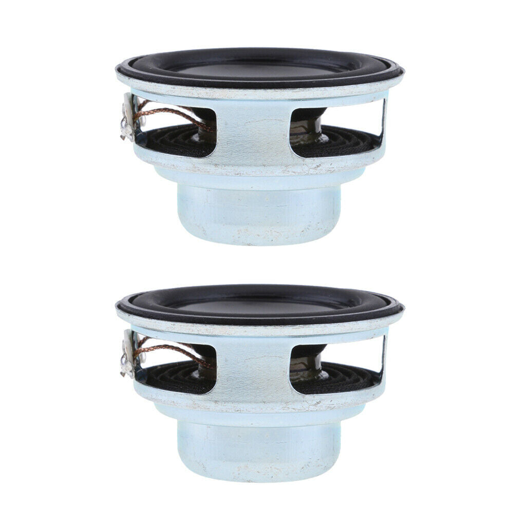 40mm 5W Magnetic Speaker Stereo Sound PU Black Replacement (Pack of 2)