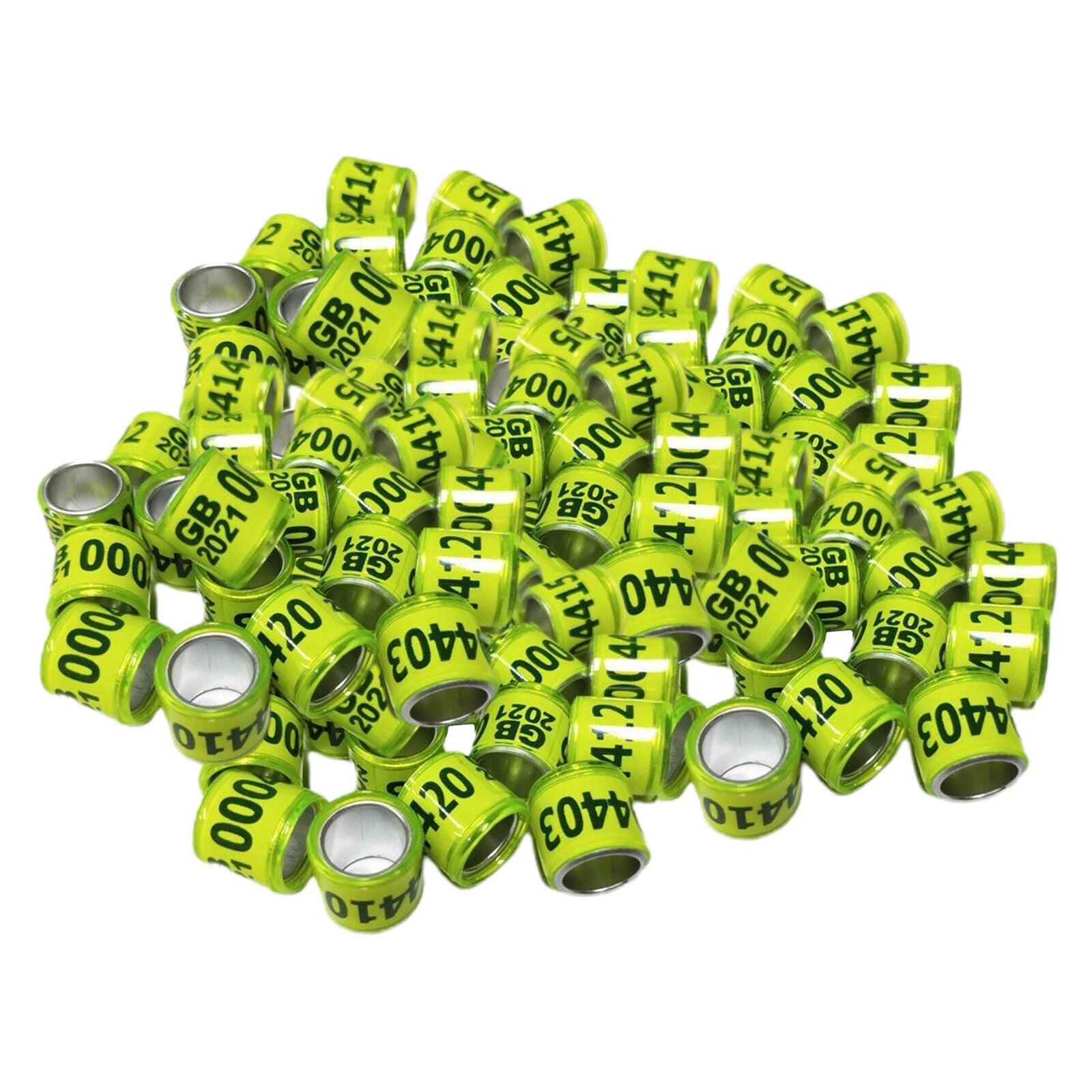 300Pieces 2021 Aluminium Racing Pigeon Foot Rings Bands 8mm for Poultry