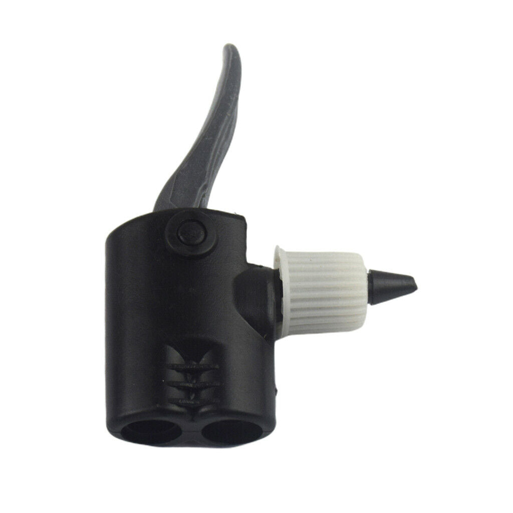 Pump Dual Head Schrader Adaptor Converter  Foot Pump Inflator Nozzle Part