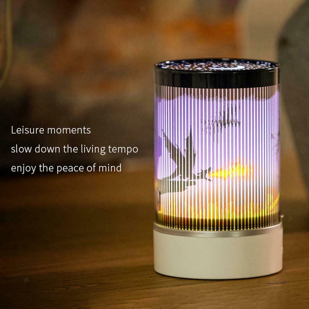 Animated Night Light,Christmas , Wolf, Dragon, Halloween Pumpkin Head, ...