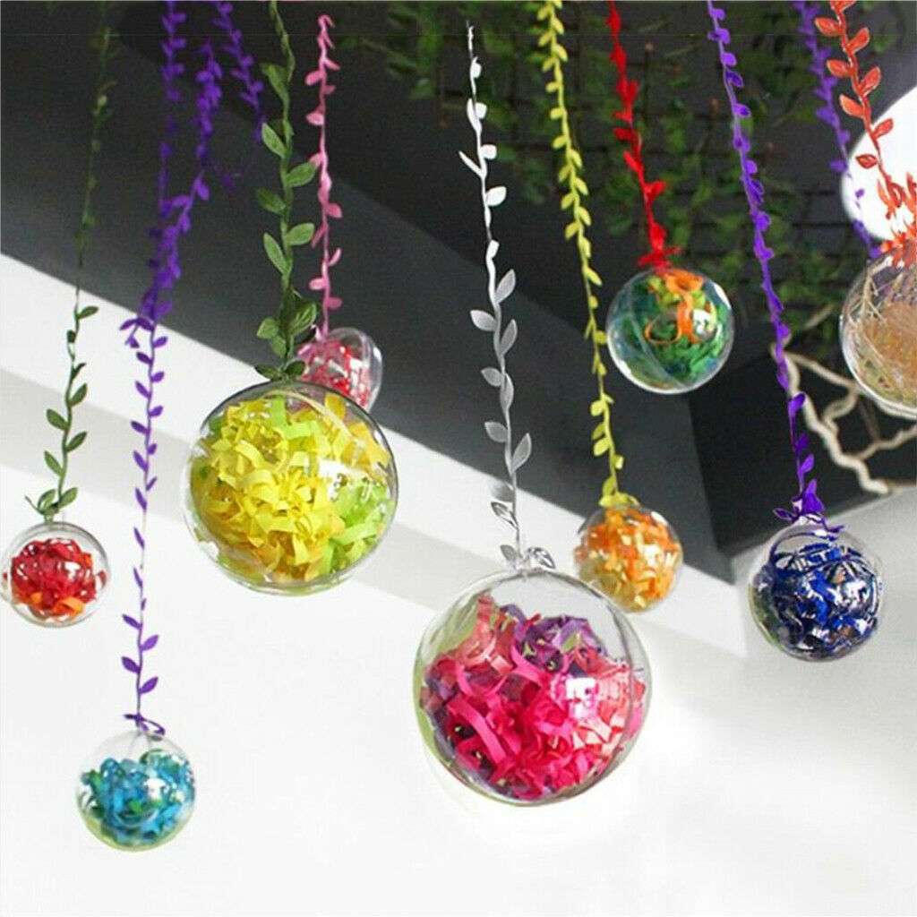 10pcs Fillable Ball Hollow Ball Birthday Decors DIY Window Hanging 5cm