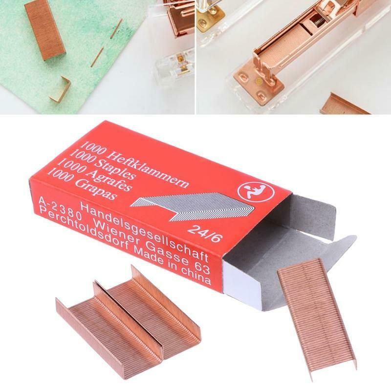 1000Pcs/Box 12mm 12# 24/6 Creative Metal Staples Office School Binding Supplies