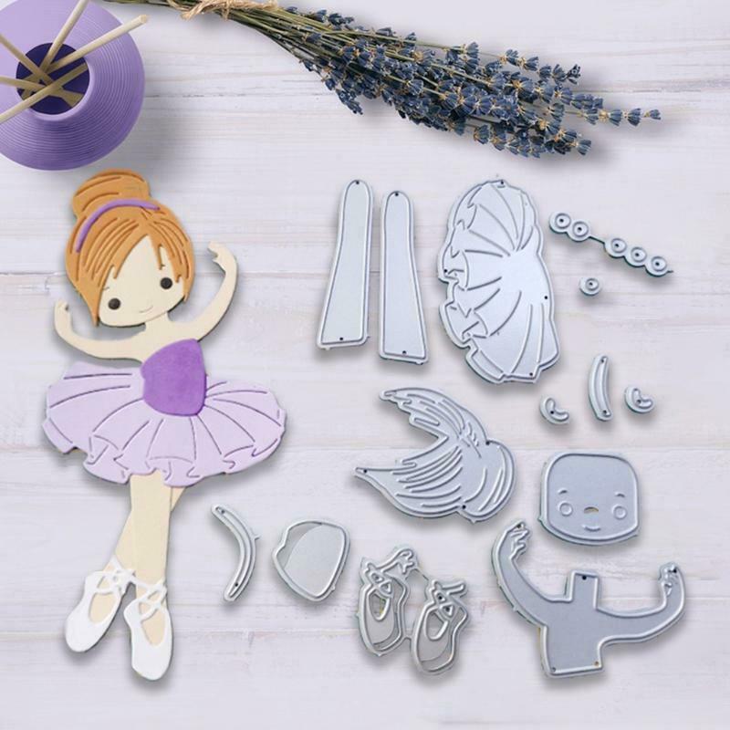 Dancing Girl Metal Cutting Dies Stencil DIY Scrapbooking Album Paper Card Mold