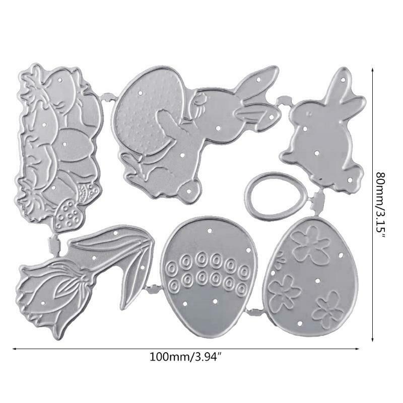 Bunny Eggs Metal Cutting Dies Stencil DIY Scrapbooking Album Paper Card Template