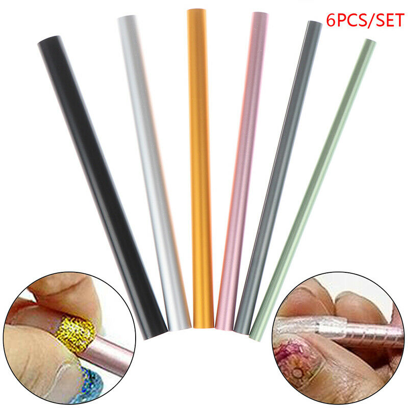 6Pcs/Set Curve Shaping Curving Sticks Tube Rod Nail Art Tips Manicure nail~To Kt