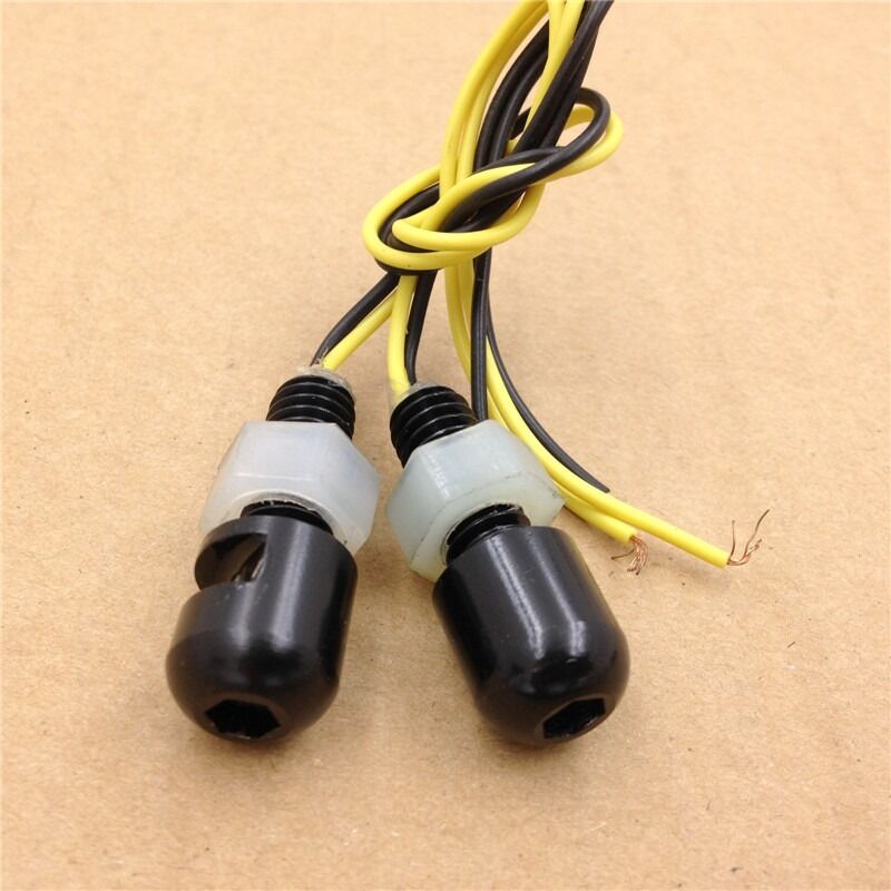 Motorcycle Black Universal LED License Tag Plate Bolt Lights