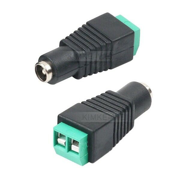10x Female 5.5x2.1mm DC Power Jack Adapter Terminal Plug Connector No Solder New