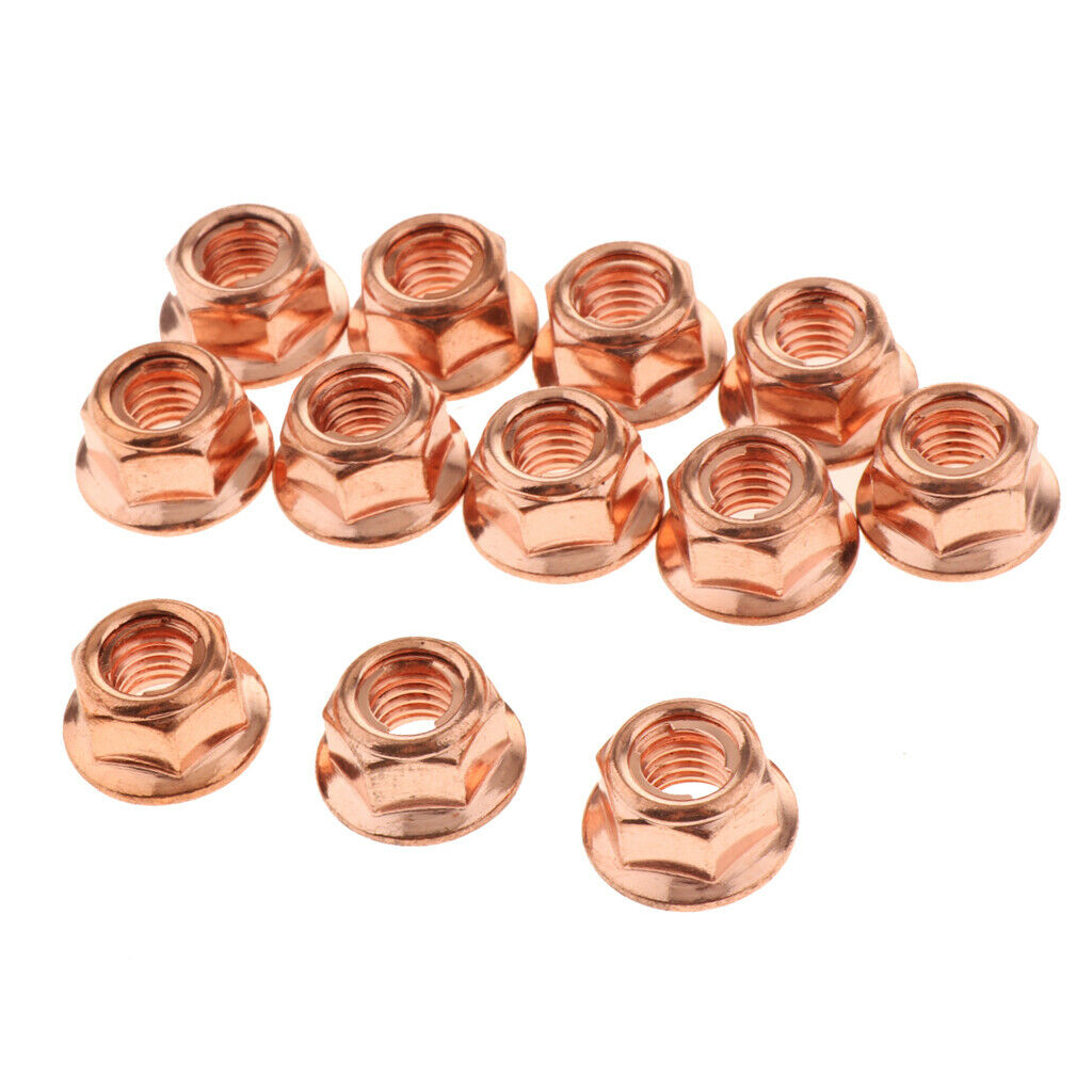12pcs M8 Exhaust Manifold Flashed Nuts High Temperature for BMW 3 Series E30