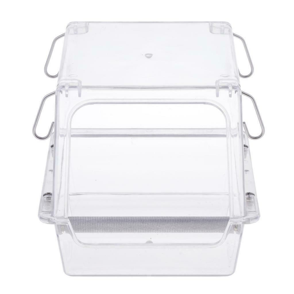 Pet Birds Feeder Food Water Feeding Box For Small Medium Large Birds Parrots
