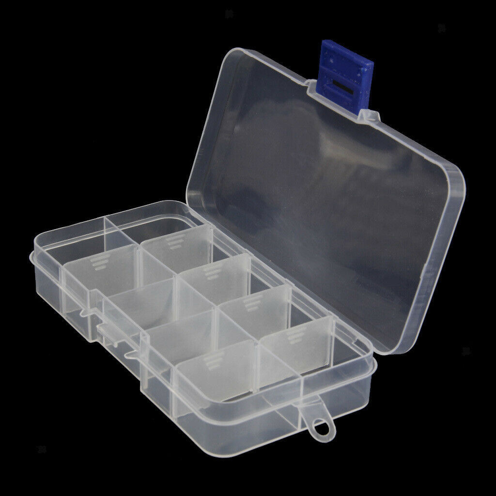 2pcs Plastic Jewelry Bead Organizer Box Storage Container Case Craft Tool - 10