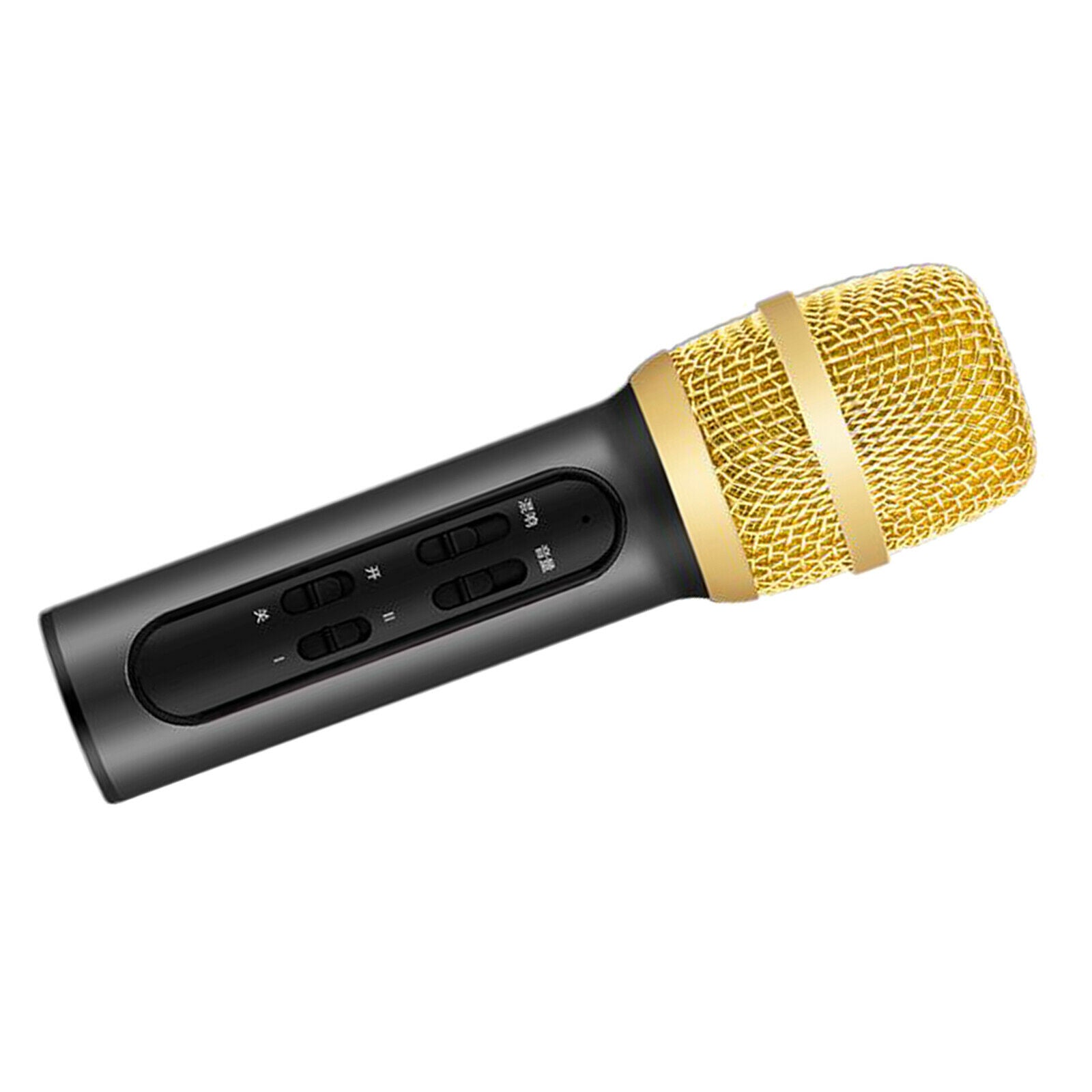 Wireless KTV Karaoke DJ Condenser Microphone Live Mic Computer For Android Black